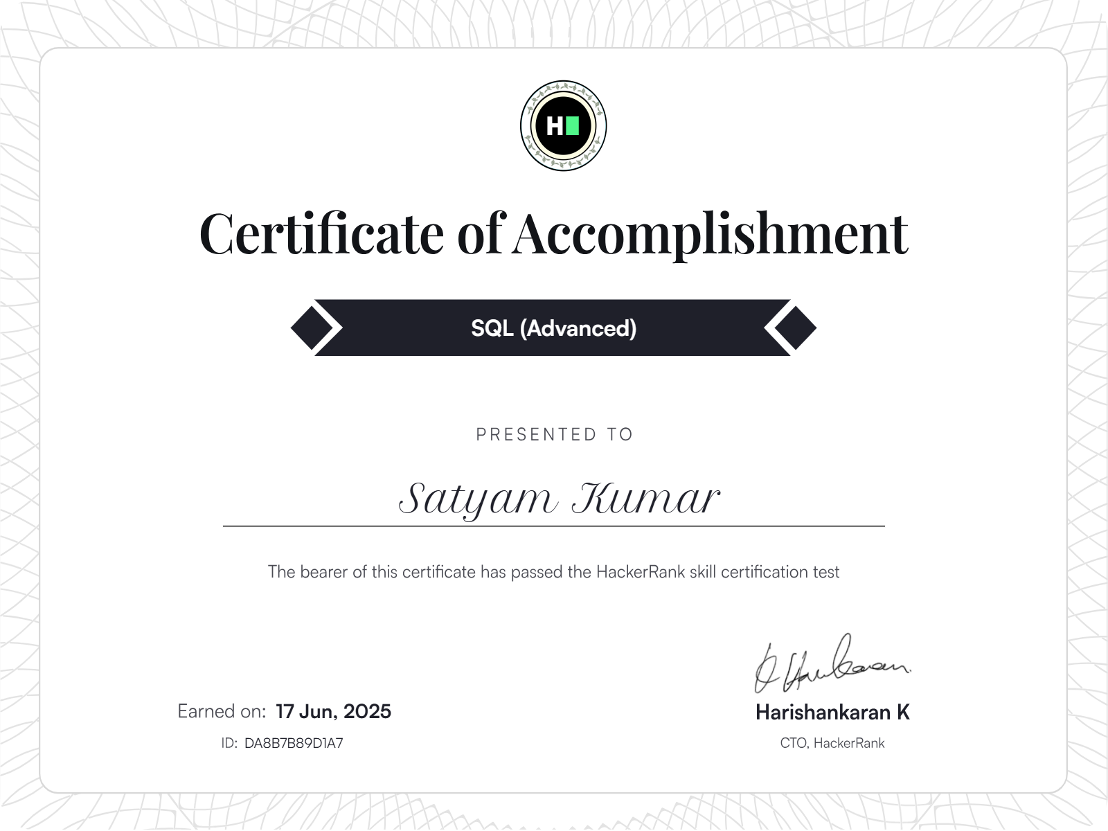 SQL Advanced